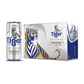 Bia Tiger bạc Crystal 330ml
