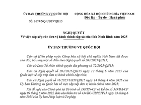 Danh sách đơn vị hành chính cấp phường, xã tỉnh Ninh Bình (Cập nhật tháng 6/2025)