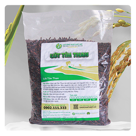 Gạo ST21 Lứt Tím Than Chất Việt