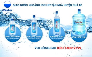 Giao nước ion Life tận nhà khách hàng Huyện Nhà Bè, (028) 7309 9799