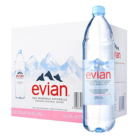 Nước suối Pháp Evian 1,25 Lít