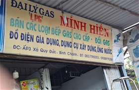 Cửa hàng Gas Minh Hiền: Ấp 3, Xã Quy Đức, Huyện Bình Chánh